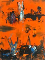 Abstract Gemälde - `The Mighty` - Signiert.